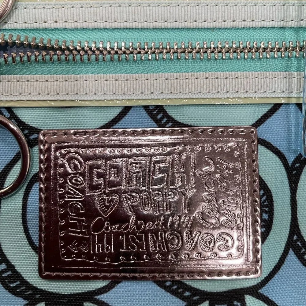Coach Poppy 3D‎ Op Art Glam Tote Purse Handbag
